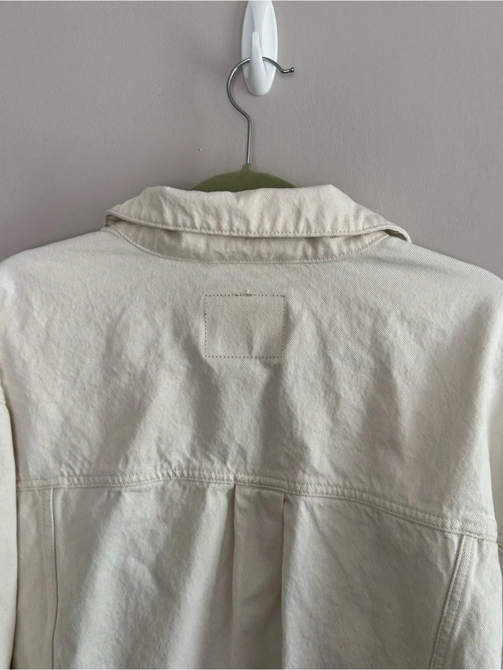 Levi’s Oversized White Denim Jacket Shacket Size XL